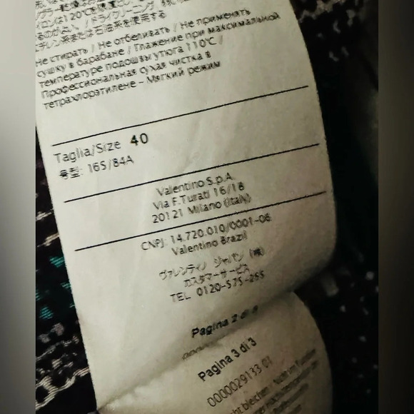 RED VALENTINO pleated micro mini balloon green black white pockets 8US geometric - Picture 6 of 6